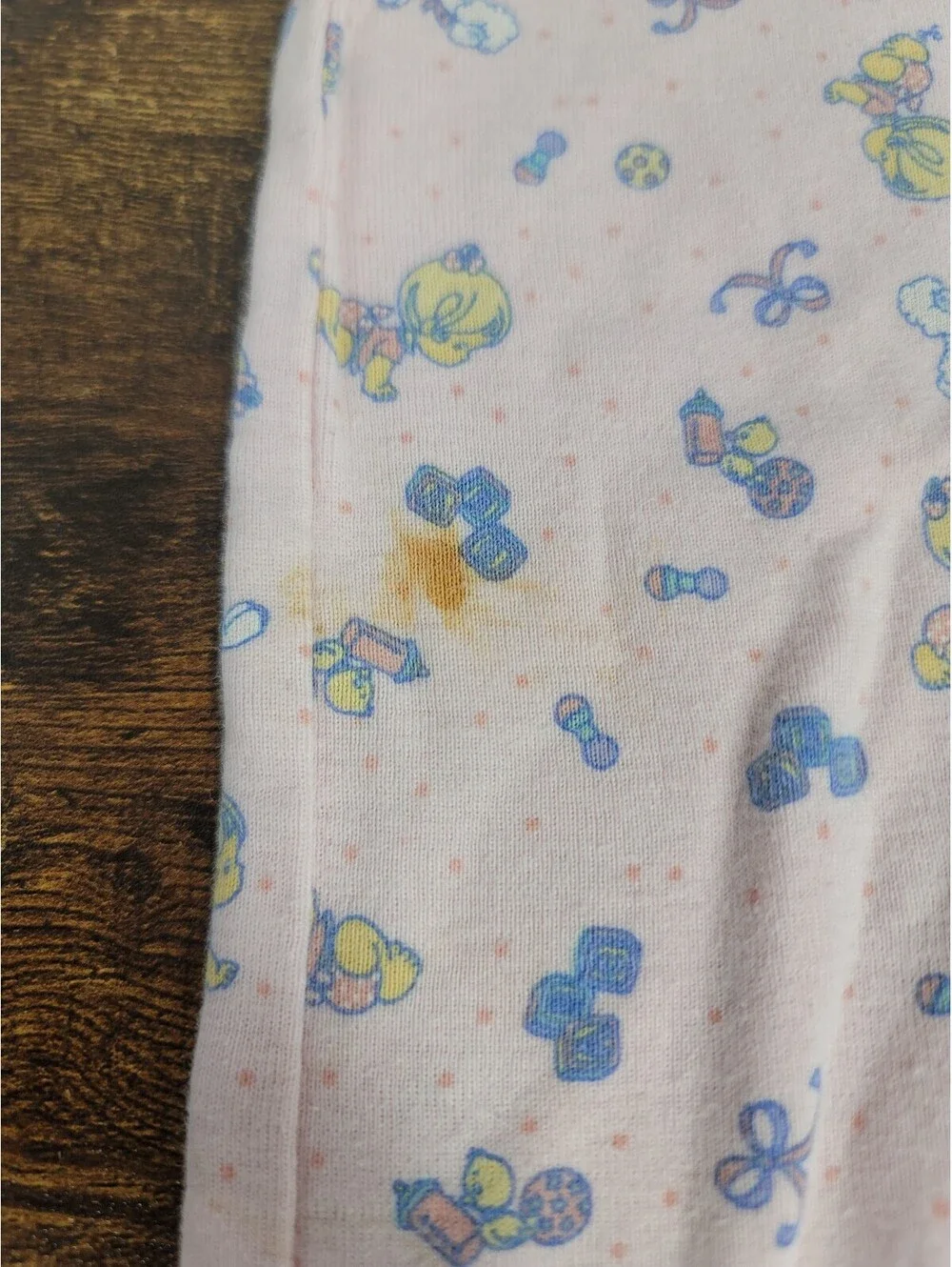Vintage Precious Moments Baby Pink Sleep Gown